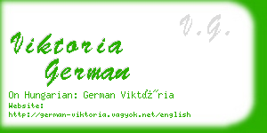 viktoria german business card